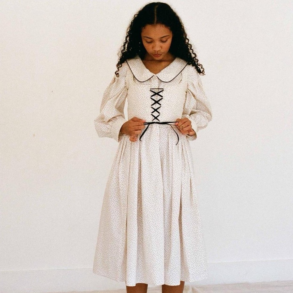 Floral Cream Dress by Salter House
